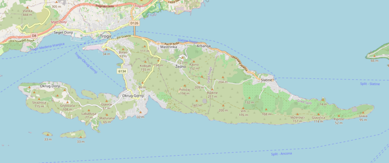 Datei:Ciovo openstreetmap.png