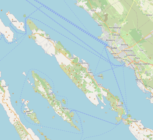 Datei:Ugljan openstreetmap.png