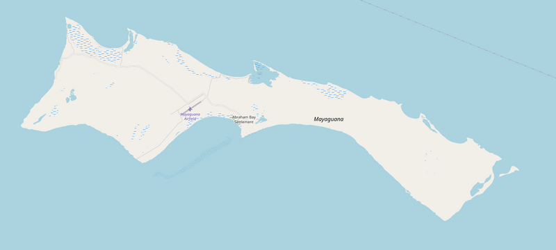 Datei:Mayaguana, openstreetmap.png